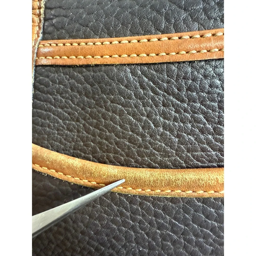 Dooney & Bourke Crossbody Bag Women's All Weather Leather Brown Vintage Made USA